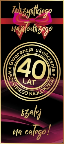 Czekolada na 40 urodziny