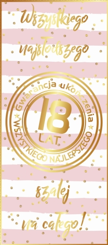 Czekolada na 18 urodziny