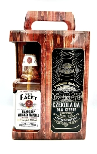 Zestaw prezentowy Mężczyzna Whiskey (Facet) + Czekolada (Dla Ciebie)