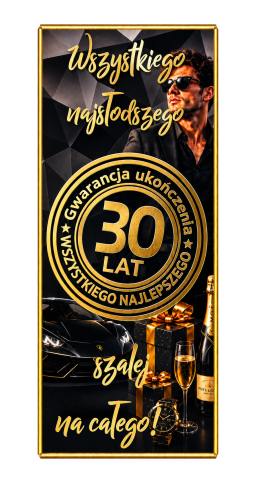 Czekolada na 30 urodziny