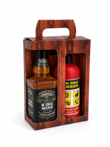 Zestaw prezentowy gaśnica + whiskey imieniny