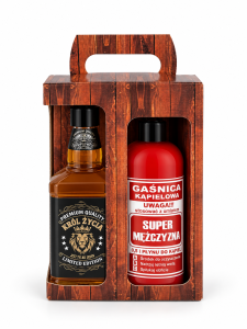 Zestaw prezentowy gaśnica + whiskey król życia