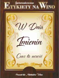 Etykiety na wino - Imieniny