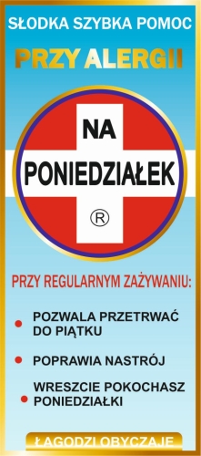 Czekolada przy alergii na poniedziałek