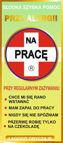 Czekolada przy alergii na pracę