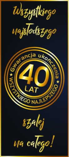 Czekolada dla 40 latka