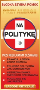 Czekolada Antyalergiczna - Przy Alergii na Politykę